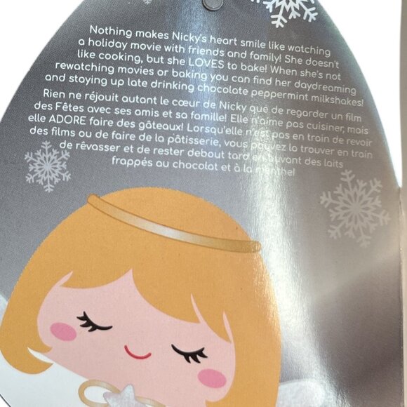 SQUISHMALLOWS 12" Plush Holiday ANGEL Nicky Yellow Hair Gold Halo Silver Wings - Picture 10 of 12